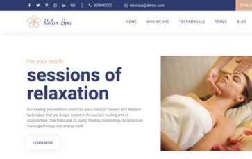 Relax Spa (screenshot desktop)