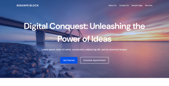 Reshape Block (WordPress)