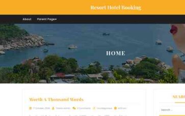 Resort Hotel Booking (screenshot desktop)