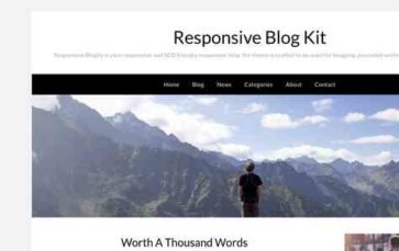Responsive Blog Kit (screenshot desktop)