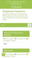 Responsive Commerce (screenshot mobile)