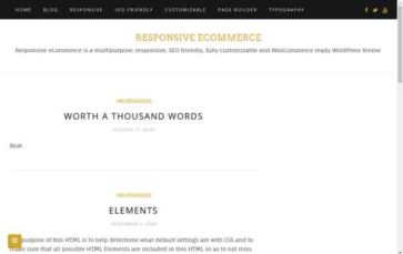 Responsive eCommerce (screenshot desktop)