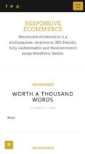 Responsive eCommerce (screenshot mobile)