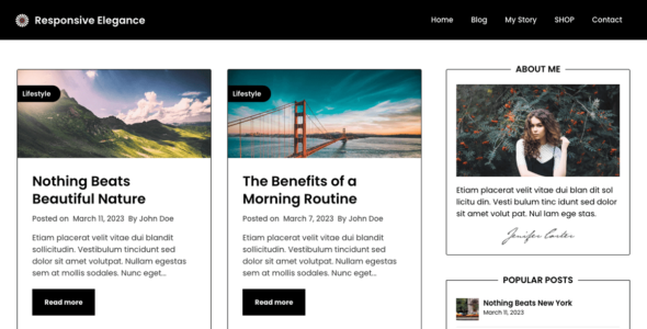 Responsive Elegance (WordPress)