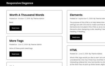 Responsive Elegance (screenshot desktop)