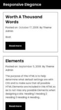 Responsive Elegance (screenshot mobile)