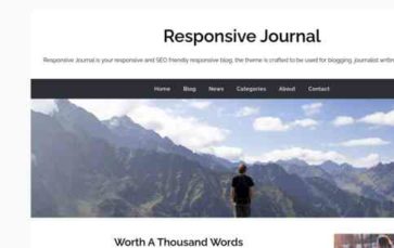 Responsive Journal (screenshot desktop)