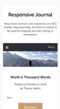 Responsive Journal (screenshot mobile)