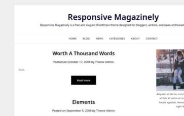 Responsive Magazinely (screenshot desktop)