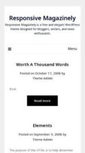 Responsive Magazinely (screenshot mobile)