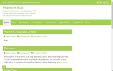 Responsive Mash (screenshot desktop)