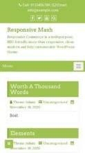 Responsive Mash (screenshot mobile)