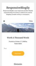 ResponsiveBlogily (screenshot mobile)