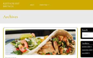 Restaurant Brunch (screenshot desktop)