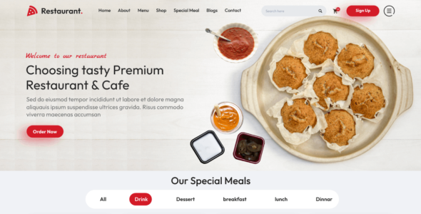 Restaurant Food Delivery (WordPress)