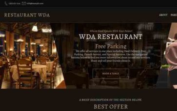 Restaurant WDA (screenshot desktop)