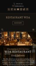 Restaurant WDA (screenshot mobile)