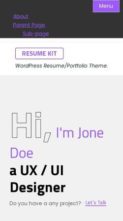 Resume Kit (screenshot mobile)