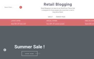 Retail Blogging (screenshot desktop)