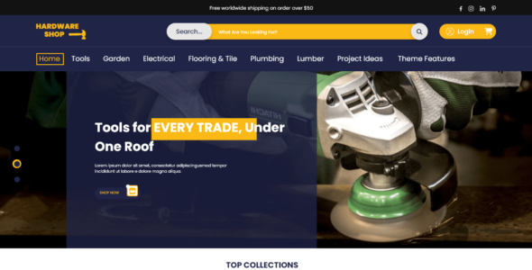 Retail Hardware Store (WordPress)