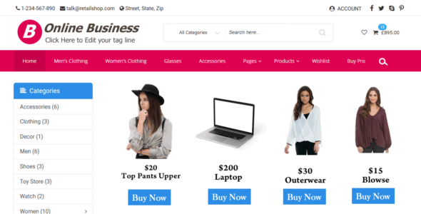 Retail Shop (WordPress)