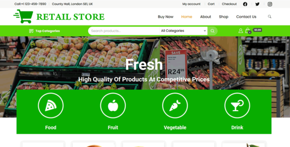 Retail Storefront (WordPress)