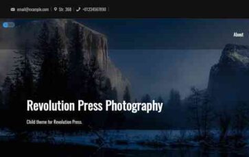 Revolution Press Photography (screenshot desktop)