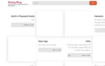 Rising Blog (screenshot desktop)