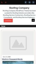 Roofing Company (screenshot mobile)
