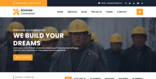Roofing Contractor (WordPress)