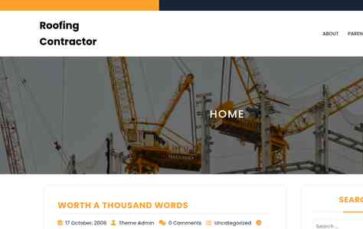 Roofing Contractor (screenshot desktop)