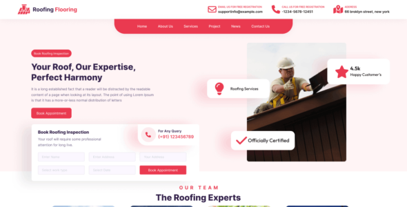 Roofing Flooring (WordPress)