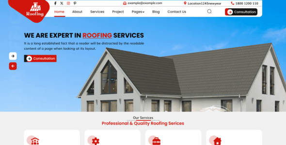 Roofing Specialist (WordPress)