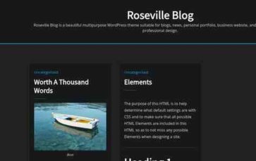Roseville Blog (screenshot desktop)