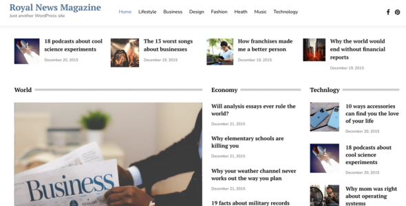 Royal News Magazine (WordPress)