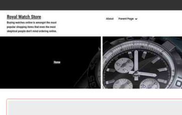 Royal Watch Store (screenshot desktop)