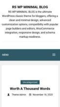 RS WP MINIMAL BLOG (screenshot mobile)