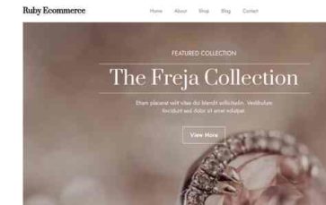 Ruby Ecommerce (screenshot desktop)