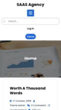 SAAS Agency (screenshot mobile)