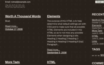 Sakara (screenshot desktop)