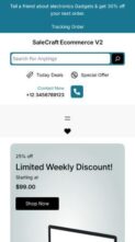 SaleCraft Ecommerce V2 (screenshot mobile)