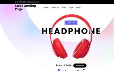 Sales Landing Page (screenshot desktop)