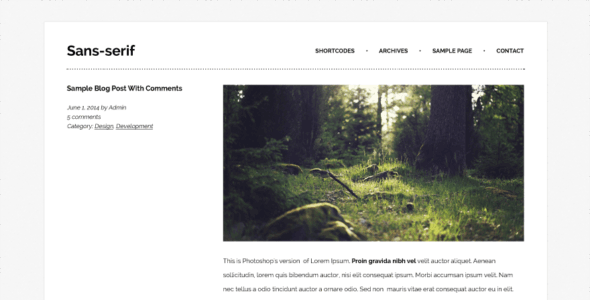 Sans-serif (WordPress)