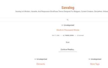 Savalog (screenshot desktop)