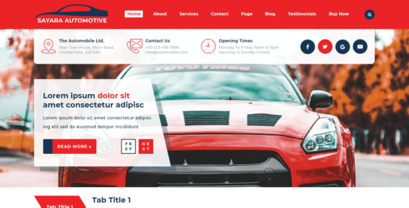 Sayara Automotive (WordPress)