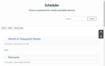 Scheduler (screenshot desktop)
