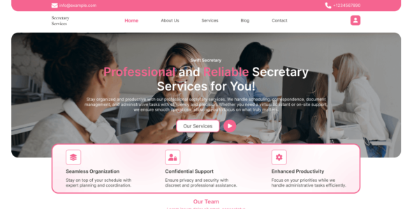 Secretary Services (WordPress)