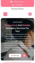 Secretary Services (screenshot mobile)