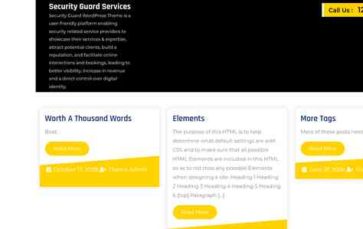 Security Guard Services (screenshot desktop)