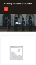 Security Services Elementor (screenshot mobile)